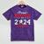 Graduation Proud Brother Of A 2024 Senior Baseball Player Mineral Wash Tshirts Mineral Purple