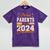 Graduation Proud Parents Of a 2024 Graduate For Mom And Dad Mineral Wash Tshirts Mineral Purple