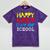 Happy Last Day Of School Graduation Teachers Student Mineral Wash Tshirts Mineral Purple