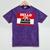 Hello I'm Dead Inside Name Tag Introvert Sarcastic Mineral Wash Tshirts Mineral Purple