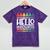 Hello Kindergarten First Day Back To School Graduation Mineral Wash Tshirts Mineral Purple