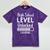 High School Level Unlocked Gamer Graduation Apparel Mineral Wash Tshirts Mineral Purple