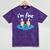 I'm Fine Drowning Thumbs Up Introvert Meme Humor Mineral Wash Tshirts Mineral Purple