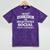 I'm Not Anti Social I'm Selectively Social Introvert Mineral Wash Tshirts Mineral Purple