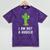 I'm Not A Hugger Cactus Not a Hugger Introvert Cute Mineral Wash Tshirts Mineral Purple