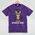 Introvert Mode Cat With Headphones Kitten Lover Mineral Wash Tshirts Mineral Purple