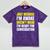 Just Because I'm Awake No Morning Person Introvert Witty Mineral Wash Tshirts Mineral Purple