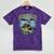 Just Let Me And My Dog By Lake Fishing Introvert Lifestyle Mineral Wash Tshirts Mineral Purple
