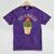Kawaii Grumpy Cactus Not a Hugger Plant Introvert Mineral Wash Tshirts Mineral Purple