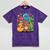 Kidcore Aesthetic Retro Vibes Colorful Cartoon Nostalgia Mineral Wash Tshirts Mineral Purple