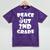 Kids Peace Out 2ND Grade For Graduation Mineral Wash Tshirts Mineral Purple