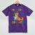 Kids Preschool Graduate Dinosaur Trex Preschool Graduation Mineral Wash Tshirts Mineral Purple
