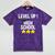 Level Up High School 8th Grade Graduation T-Shirt Mineral Wash Tshirts Mineral Purple