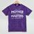 Mom Masters Graduation Wife Mother MSW Social Work Mineral Wash Tshirts Mineral Purple