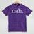 Nah Quiet Sarcastic Attitude Introvert Joke Sassy Meme Mineral Wash Tshirts Mineral Purple