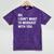 No I Don't Want To Workout With You Introvert Weight Cardio Mineral Wash Tshirts Mineral Purple