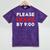 Please Leave By 9 Introvert Party Anti-Social Birthday Mineral Wash Tshirts Mineral Purple