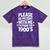 Please Be Patient With Me I'm From The 1900s Retro Age Mineral Wash Tshirts Mineral Purple