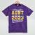 Proud Aunt Of a Class Of 2023 Graduate Senior Graduation Mineral Wash Tshirts Mineral Purple
