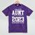 Proud Aunt Graduation Senior 23 Grad Class Of 2023 Mineral Wash Tshirts Mineral Purple