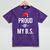 Proud Of My BS Graduation Bachelor's Degree T-Shirt Mineral Wash Tshirts Mineral Purple