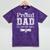 Proud Dad Of 2024 Graduate Father Senior 24 Graduation Mineral Wash Tshirts Mineral Purple