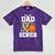 Proud Dad Of A 2026 Senior Basketball Graduation Leopard Mineral Wash Tshirts Mineral Purple