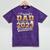 Proud Dad Of a Class Of 2023 Graduate Senior Graduation Mineral Wash Tshirts Mineral Purple