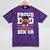 Proud Dad Of a Football Senior 2026 Graduation Mineral Wash Tshirts Mineral Purple