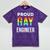 Proud Gay Engineer LGBTQ Rainbow Engineering Graduation Mineral Wash Tshirts Mineral Purple