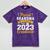 Proud Grandma Of a Class Of 2023 Graduate Senior Graduation Mineral Wash Tshirts Mineral Purple