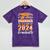 Proud Grandma Of A Class Of 2024 Matching Family Graduation Mineral Wash Tshirts Mineral Purple