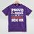 Proud Grandma Of a Football Senior 2026 Graduation Mineral Wash Tshirts Mineral Purple