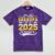 Proud Grandpa Of a 2025 Senior Graduate Graduation Mineral Wash Tshirts Mineral Purple