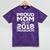 Proud Mom Of A 2018 Graduate Senior Class Graduation T-Shirt Mineral Wash Tshirts Mineral Purple