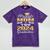 Proud Mom Of Two 2024 Graduate Class 2024 Graduation Family Premium Mineral Wash Tshirts Mineral Purple