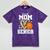 Proud Senior Mom Class Of 2026 Basketball Graduation Leopard Mineral Wash Tshirts Mineral Purple