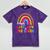 Rainbow Last Day Of 2nd Grade Teacher Student Graduation For Men Women Kids Mineral Wash Tshirts Mineral Purple