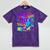 Retro 1980s 80's Baby 1990s 90's Made Me Nostalgia Birthday Premium Tri-Blend Mineral Wash Tshirts Mineral Purple