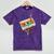 Retro Cassette Tape & Pencil Rewind Nostalgia Party 80s 90s Mineral Wash Tshirts Mineral Purple