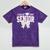 Retro Senior 2027 Girl Coquette Bow Class Of 2027 Graduation Mineral Wash Tshirts Mineral Purple