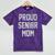 SEN18R Mom Shirt Senior Grad 2018 Graduation Party T-Shirt Mineral Wash Tshirts Mineral Purple