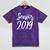 Senior 2019 Calligraphy Shirt Graduation For Adult Men Mineral Wash Tshirts Mineral Purple