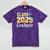 Senior 2025 Class Of 2025 Senior Graduate 2025 Graduation Mineral Wash Tshirts Mineral Purple