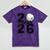 Senior 2026 Golf Player Heart Graduation Girls Teens Mineral Wash Tshirts Mineral Purple