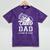 Senior Cheerleader Dad Cheer Class Of 2026 Graduation Men Mineral Wash Tshirts Mineral Purple