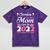 Senior Mom Of A Class Of 2022 Heart School Graduation Mineral Wash Tshirts Mineral Purple
