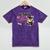 Senior Mom Class Of 2027 Cute Cat Graduation Pink Bows Girls Mineral Wash Tshirts Mineral Purple