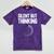 Silent But Thinking Introvert Mineral Wash Tshirts Mineral Purple
