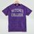 Silly Anti Social WITCHES COLLEGE Introvert Stay Away From Mineral Wash Tshirts Mineral Purple